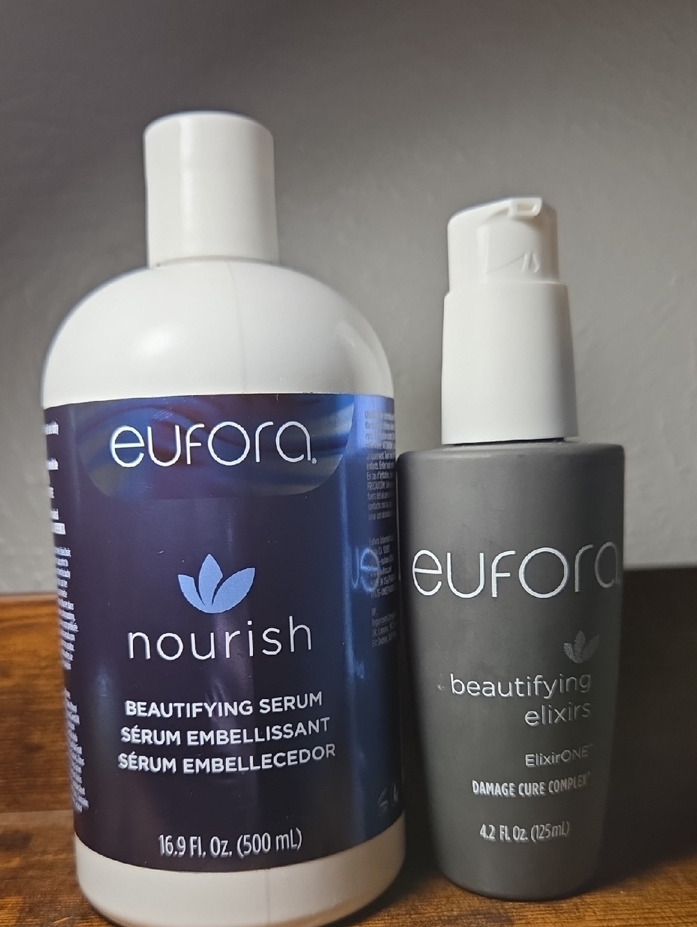 Nourish Beautifying Serum & Elixir — White and Gray